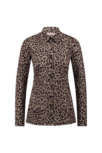 Studio Anneloes Poppy Leopard Shirt 12305 Blouse 2290 Latte/black