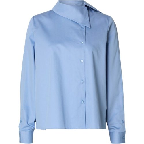 Selected Femme slfnelina ls buttoned cotton shirt 16095862 endless sky