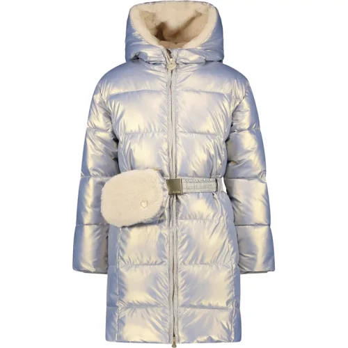 Le Chic Meisjes winterjas met riem en furry tas birdo arctic sunrise