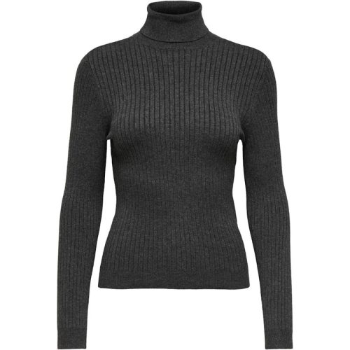 Only onlkarol l/s rollneck pullover knt 15165075 dark grey melange