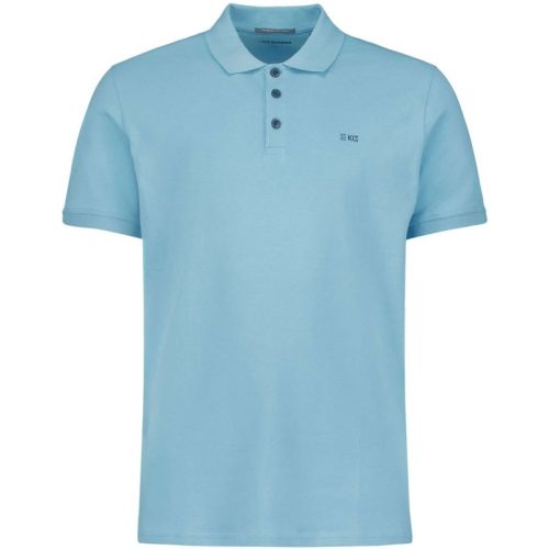 No Excess Polo korte mouw stretch aqua