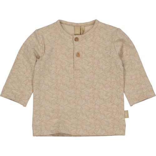 Levv Newborn baby jongens shirt zana aop brown dragonfly