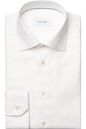 ETON Contemporary Fit Overhemd wit, Effen