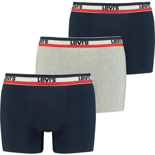 Levi’s Sportswear logo boxer 3-pack 100002870 001 navy/ grey melange