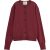 Scotch & Soda Jacquard trim crew neck cardigan bordeaux