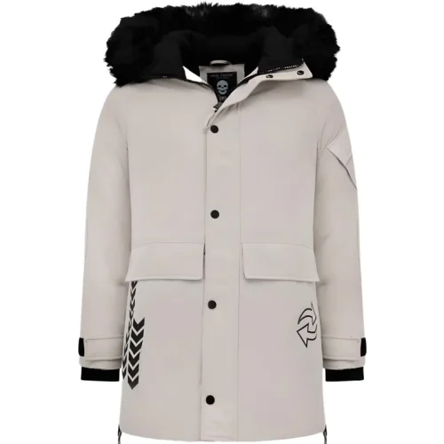 Enos Parka jas met faux bontkraag