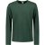 No Excess T-shirt long sleeve crewneck slub dark green