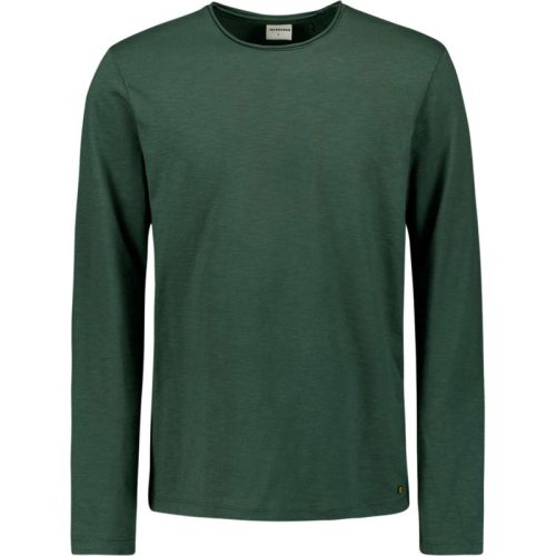 No Excess T-shirt long sleeve crewneck slub dark green