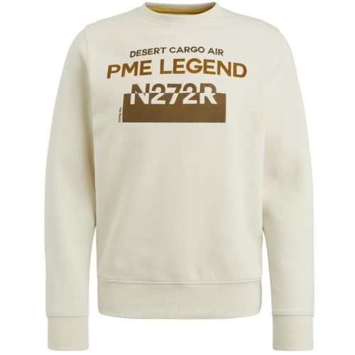 Pme Legend Psw2311472 Crewneck Soft Interlock Sweat Sweater 7013 – Bone White