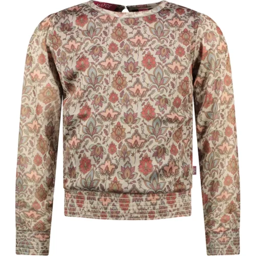 MAYCE Meisjes top mesh paisley