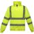 Yoko Uniseks hi-vis sweatshirt met kwartrits voor volwassenen