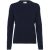 Damestrui met Ronde Hals in wol Colorful Standard Light Merino Navy Blue