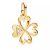 Pandora Charms – ME Heart Four-leaf Clover Medallion Charm in gold