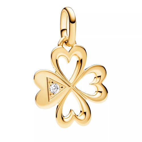 Pandora Charms – ME Heart Four-leaf Clover Medallion Charm in gold