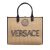 Versace Shoppers – Versace La Medusa Shopper with Logo in beige