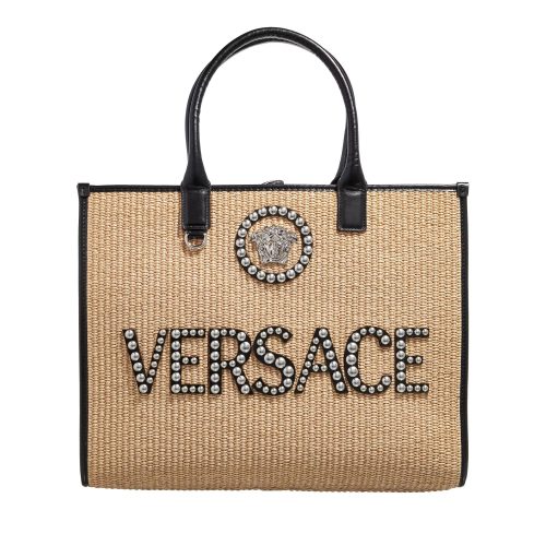 Versace Shoppers – Versace La Medusa Shopper with Logo in beige