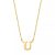 Isabel Bernard Kettingen – Le Marais Chloé 14 Karat Initial Necklace Letter U in gold