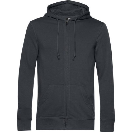 B and C Unisex inspire organic full zip hoodie voor volwassenen