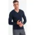 Ombre Heren v-hals sweater ribgebreide boorden – bs-0107nv