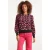 Smashed Lemon 23598 animal print gebreide top met pofmouwen