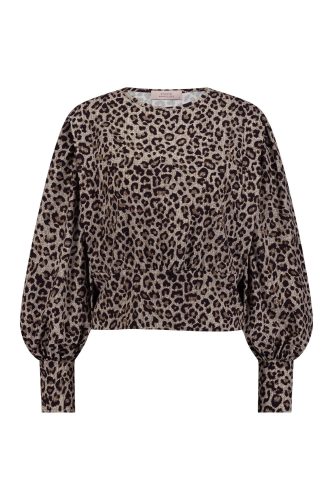 Studio Anneloes Female Shirts En Tops Elske Leopard Top 12304