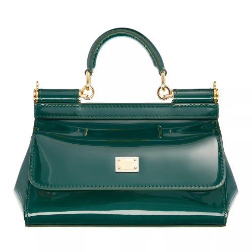 Dolce&Gabbana Satchels – Sicily Top Handle Bag Dauphine Calfskin in groen