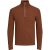 Jack & Jones Jprccperfect knit half zip sn cognac