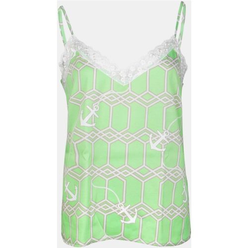 Mucho Gusto Slip top groen met anker print