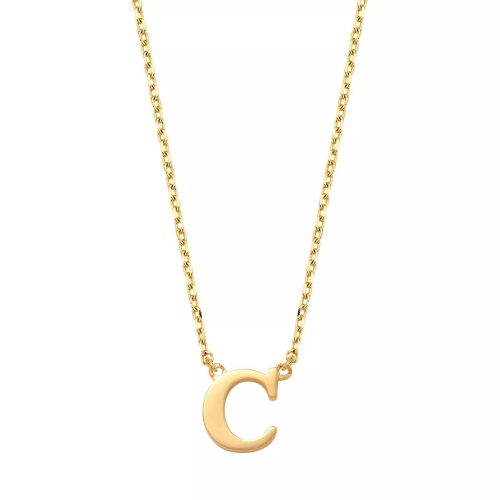 Isabel Bernard Kettingen – Le Marais Chloé 14 Karat Initial Necklace Letter C in gold