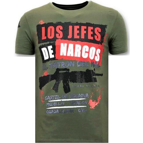 Local Fanatic T-shirt rhinestone los jefes de narcos