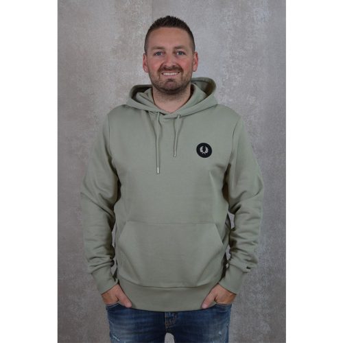 Fred Perry Laurel badge hooded sweatshirt