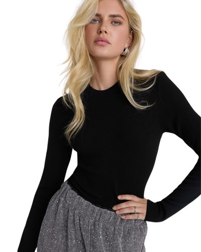 Alix the Label ladies knitted rib top