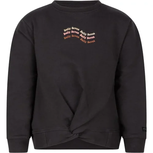 DAILY 7 Meisjes sweater knot charcoal