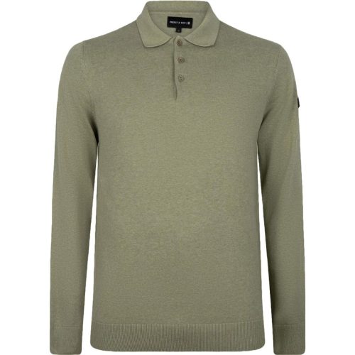 PRESLY & SUN Brad long sleeve knitted polo