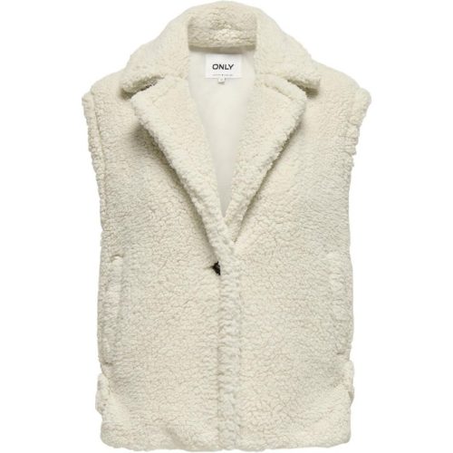 Only Onlwilma teddy waistcoat cs otw off-white