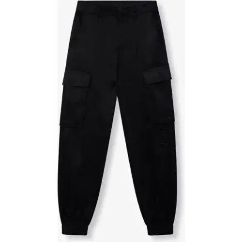 Alix The Label Twill cargo pants black –