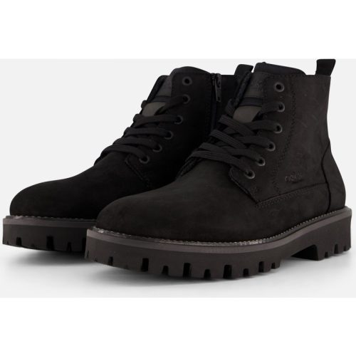 Rieker Rieker Veterboots zwart Nubuck