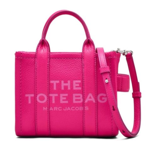 Marc Jacobs Totes & shoppers – Fuchsia Grained Leather Mini Tote Bag in roze