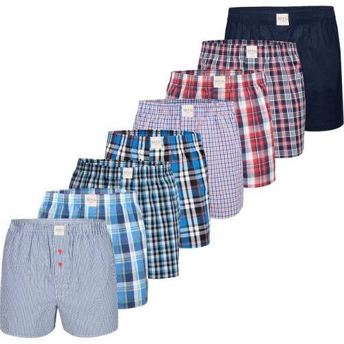 Phil & Co Wijde boxershorts heren core multipack 8-pack