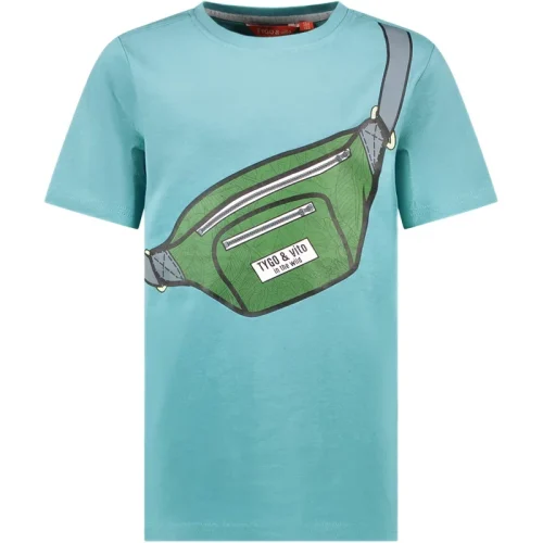 TYGO & vito Jongens t-shirt toby aqua