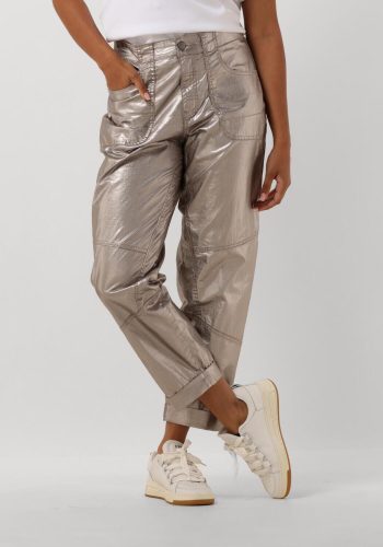 Summum Pantalon Dames Loose Tapered Pants Foil Coated Twill