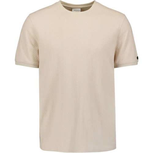 No Excess T-shirt korte mouw ronde hals jacquard cement