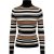 Only Onlkarol ls rollneck pullover knt zand dessin