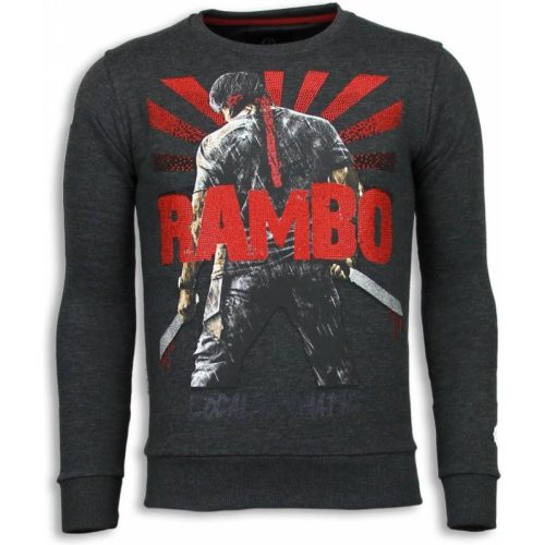 Local Fanatic Rambo rhinestone sweater