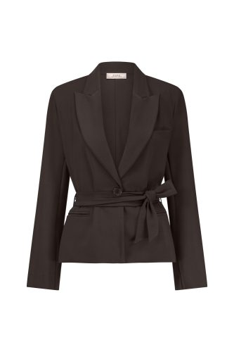 Studio Anneloes Lette Bonded Blazer 12129 Blazers 8700 Espresso