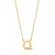 Isabel Bernard Kettingen – Le Marais Chloé 14 Karat Initial Necklace Letter Q in gold