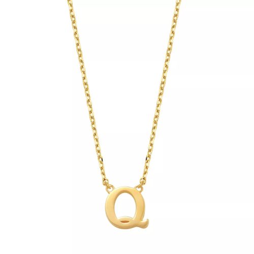 Isabel Bernard Kettingen – Le Marais Chloé 14 Karat Initial Necklace Letter Q in gold