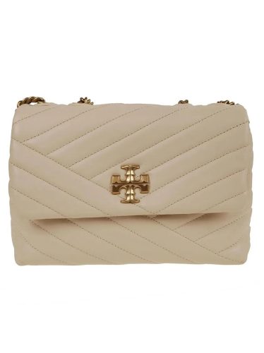 Tory Burch Shoppers – Kira Chevron Small Convertible Shoulder Bag in beige