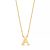 Isabel Bernard Kettingen – Le Marais Chloé 14 Karat Initial Necklace Letter A in gold