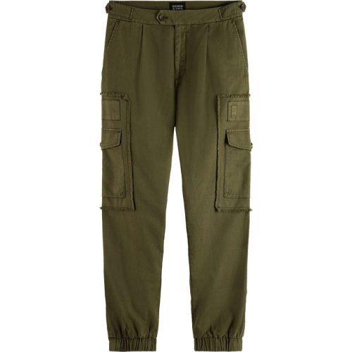 Scotch & Soda Seasonal garment-dyed cargo pants army